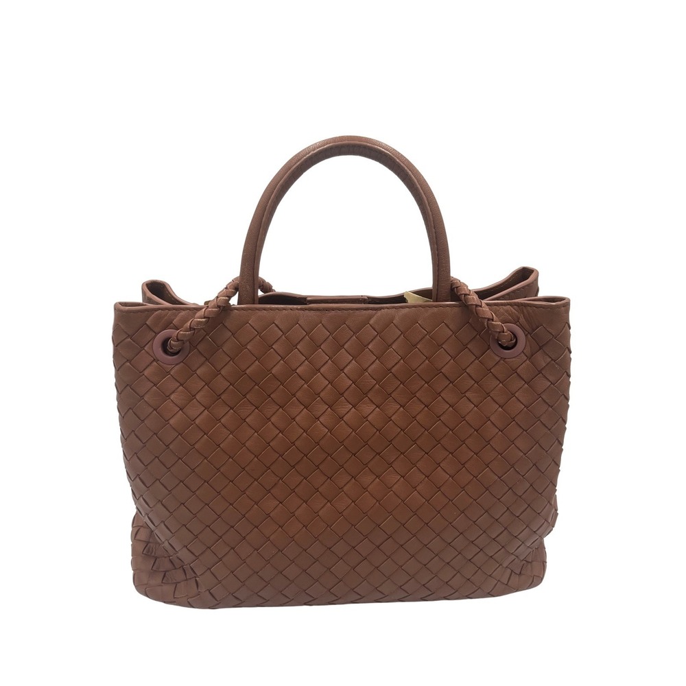 Woven Leather Tote Bag Braided Straps